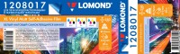 Lomond XL Vinyl - Самоклеящийся винил - 290 г/м2 (250mkm), плоттерный ролик 610мм*76мм*20м 1208017